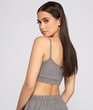 Catching Cozy Vibes Cropped Pajama Tank provides essential lift and support for creating your best summer outfits of the season for 2023!