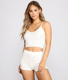 Major Goals Cable Knit Pajama Tank provides essential lift and support for creating your best summer outfits of the season for 2023!