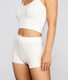Major Goals Cable Knit Pajama Shorts provides essential lift and support for creating your best summer outfits of the season for 2023!