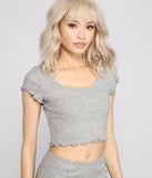 You’ll look stunning in the Basic Chic Ribbed Knit Pajama Top when paired with its matching separate to create a glam clothing set perfect for parties, date nights, concert outfits, back-to-school attire, or for any summer event!