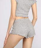 You’ll look stunning in the Basic Chic Ribbed Knit Pajama Shorts when paired with its matching separate to create a glam clothing set perfect for parties, date nights, concert outfits, back-to-school attire, or for any summer event!