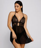 Stunning Sultry Sheer Lace And Mesh Babydoll for 2023 festival outfits, festival dress, outfits for raves, concert outfits, and/or club outfits