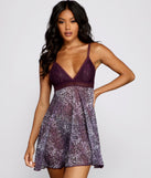 Wild One Leopard Print Babydoll And Panty Set for 2023 festival outfits, festival dress, outfits for raves, concert outfits, and/or club outfits