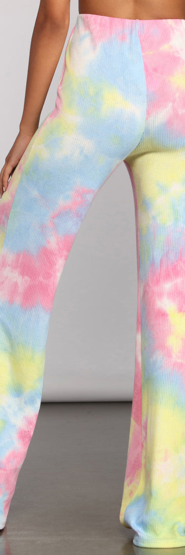 Rocking Retro Vibes Tie Dye Pajama Pants provides essential lift and support for creating your best summer outfits of the season for 2023!