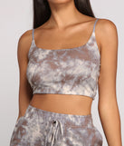 You’ll look stunning in the Totally Trendy Tie Dye Pajama Cropped Tank when paired with its matching separate to create a glam clothing set perfect for parties, date nights, concert outfits, back-to-school attire, or for any summer event!