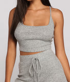 Casual Ribbed Knit Pajama Tank And Leggings Set provides essential lift and support for creating your best summer outfits of the season for 2023!