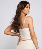 Casual Mood Ribbed Knit Pajama Tank provides essential lift and support for creating your best summer outfits of the season for 2023!