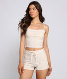 Casual Mood Ribbed Knit Pajama Tank provides essential lift and support for creating your best summer outfits of the season for 2023!