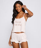 Sleep All Day Pajama Tank And Shorts Set provides essential lift and support for creating your best summer outfits of the season for 2023!