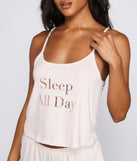 Sleep All Day Pajama Tank And Shorts Set provides essential lift and support for creating your best summer outfits of the season for 2023!
