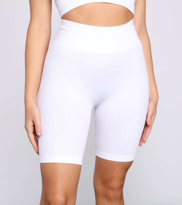 Sleek And Basic Ribbed Biker Shorts provides essential lift and support for creating your best summer outfits of the season for 2023!