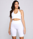 Sleek And Basic Ribbed Biker Shorts for 2023 festival outfits, festival dress, outfits for raves, concert outfits, and/or club outfits