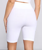 Sleek And Basic Ribbed Biker Shorts for 2023 festival outfits, festival dress, outfits for raves, concert outfits, and/or club outfits