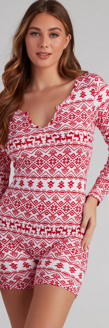 Tis' The Season Fair Isle Pajama Romper Set provides essential lift and support for creating your best summer outfits of the season for 2023!
