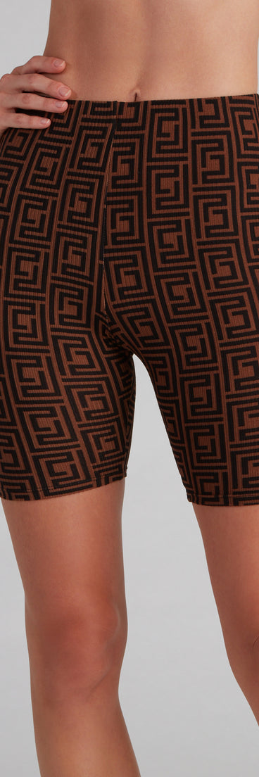 You’ll look stunning in the Greek Mystique Pajama Biker Shorts when paired with its matching separate to create a glam clothing set perfect for parties, date nights, concert outfits, back-to-school attire, or for any summer event!