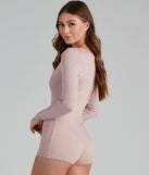 Cozy In Bed Henley Pajama Romper provides essential lift and support for creating your best summer outfits of the season for 2023!