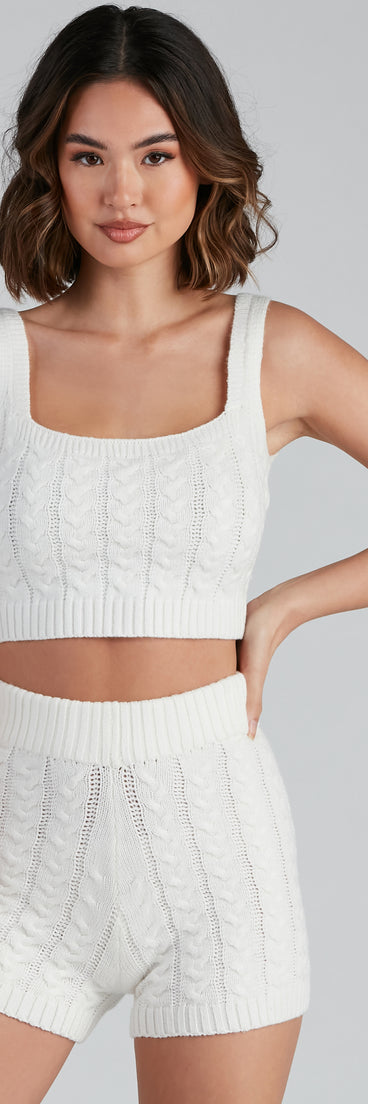 Cuddle Up Cable Knit Pajama Tank provides essential lift and support for creating your best summer outfits of the season for 2023!
