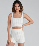 Cuddle Up Cable Knit Pajama Tank provides essential lift and support for creating your best summer outfits of the season for 2023!