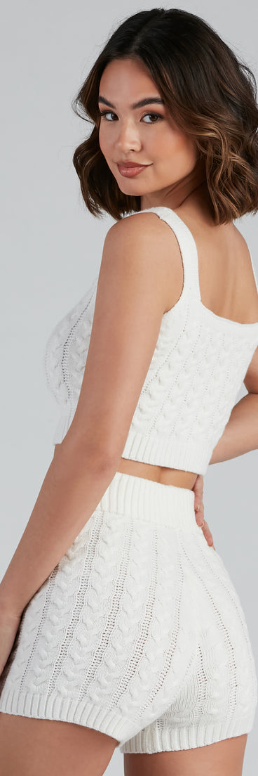 Cuddle Up Cable Knit Pajama Tank provides essential lift and support for creating your best summer outfits of the season for 2023!
