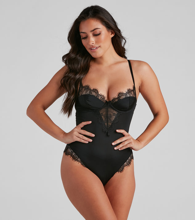Sweet Amour Lace Satin Teddy provides essential lift and support for creating your best summer outfits of the season for 2023!