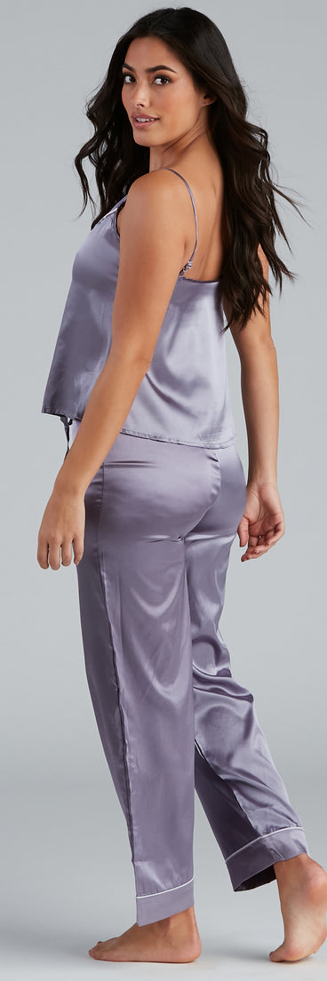 Luxe Life Satin PJ Cami And Pants Set provides essential lift and support for creating your best summer outfits of the season for 2023!