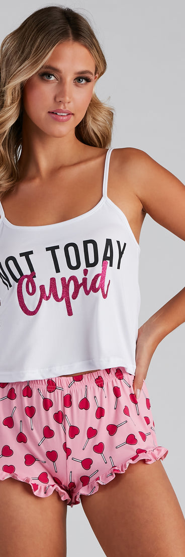 Not Today Cupid Pajama Set provides essential lift and support for creating your best summer outfits of the season for 2023!