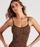 Spot My Style Leopard Knit Catsuit provides essential lift and support for creating your best summer outfits of the season for 2023!