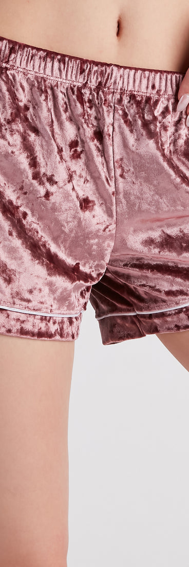 Crushing On Velvet Pajama Shorts provides essential lift and support for creating your best summer outfits of the season for 2023!