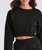 Comfy Vibes Crop Top And Sweatpants Set provides essential lift and support for creating your best summer outfits of the season for 2023!