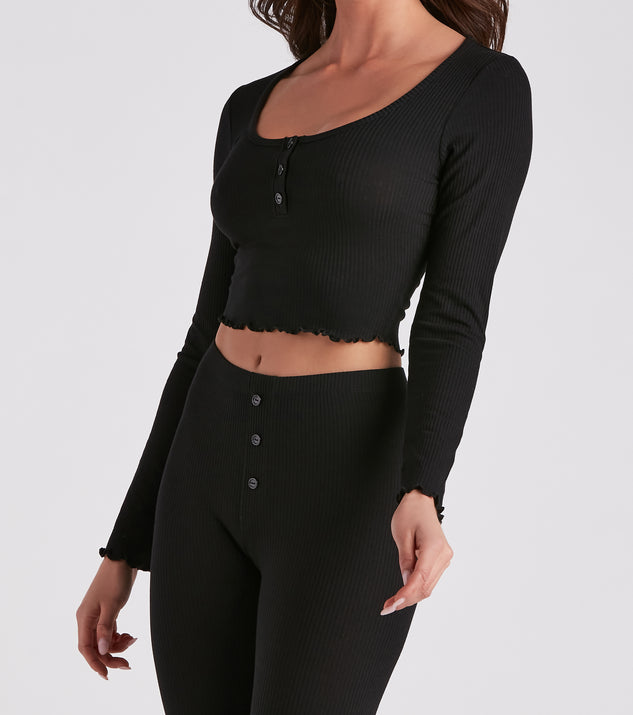 Cozy Must-Have Crop Top And Leggings Set
