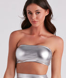 Cool Girl Edge Faux Leather Tube Top is a fire pick to create 2023 festival outfits, concert dresses, outfits for raves, or to complete your best party outfits or clubwear!