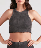 With stylish details, the Chill Mood Ribbed Knit Crop Top will be your go-to women' loungewear for your best laid back or casual outfits.