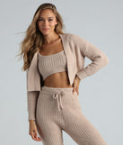 Cuddle Time Chenille Crop Cardigan