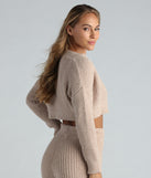 Cuddle Time Chenille Crop Cardigan