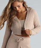 Cuddle Time Chenille Crop Cardigan