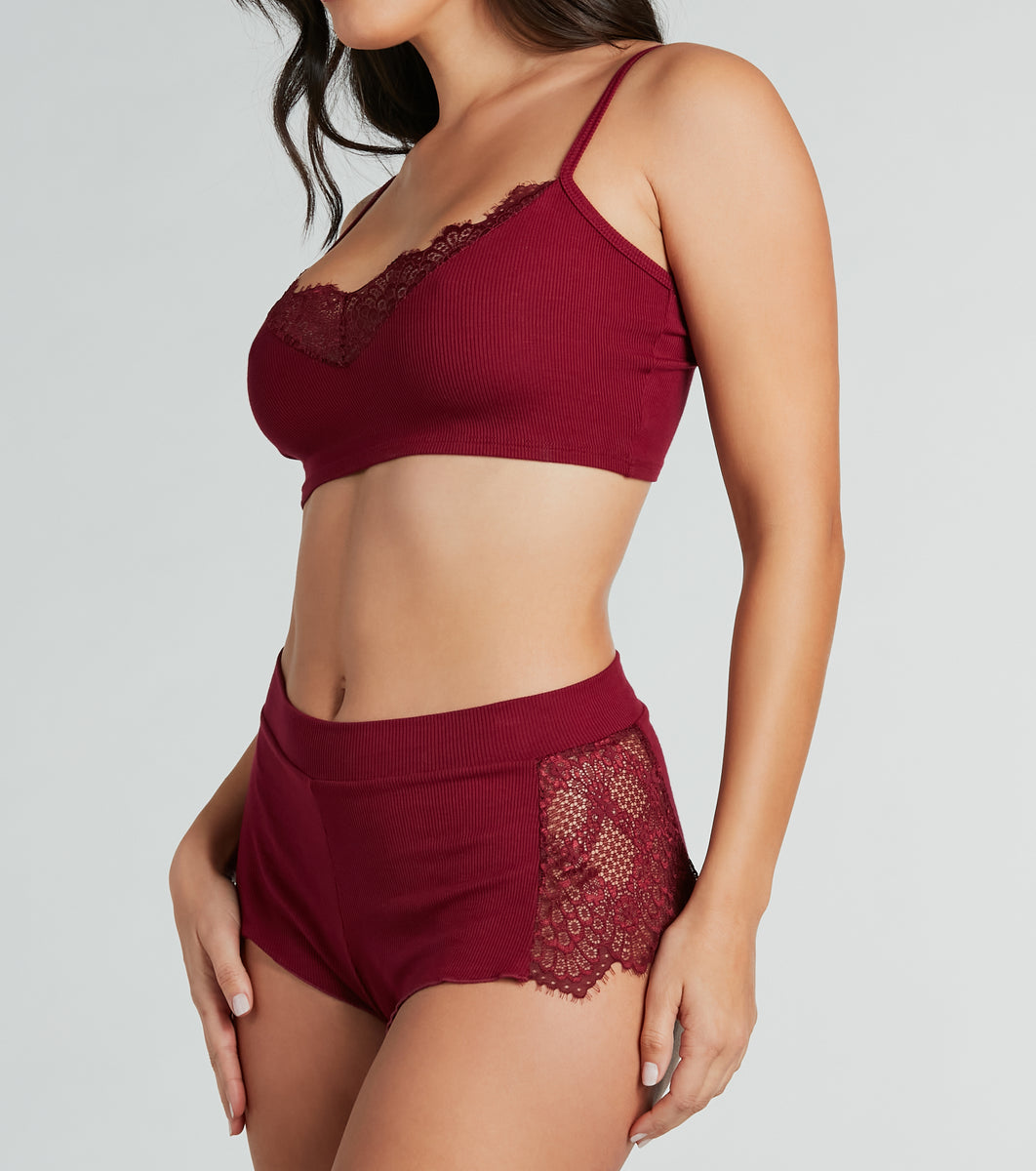 ICollection Plus 2 Piece Bralette and Panty Lingerie Set