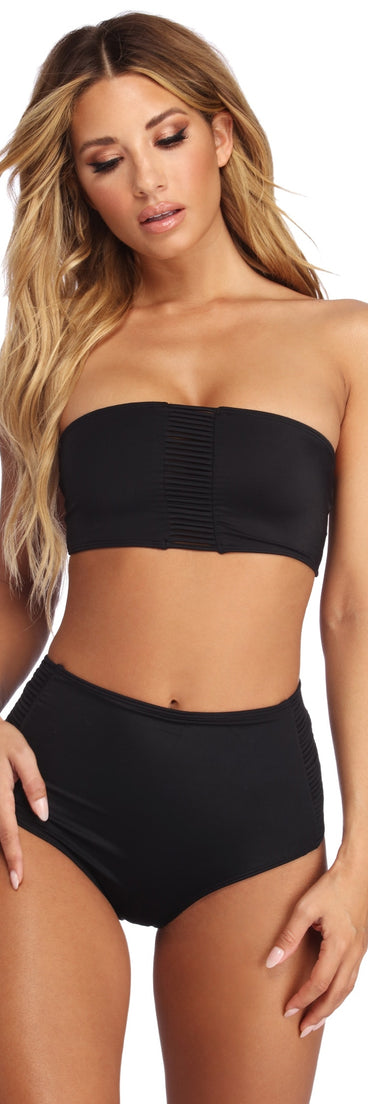 Sassy Straps Bandeau Swim Top