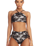 On A Mission Camo Bikini Top