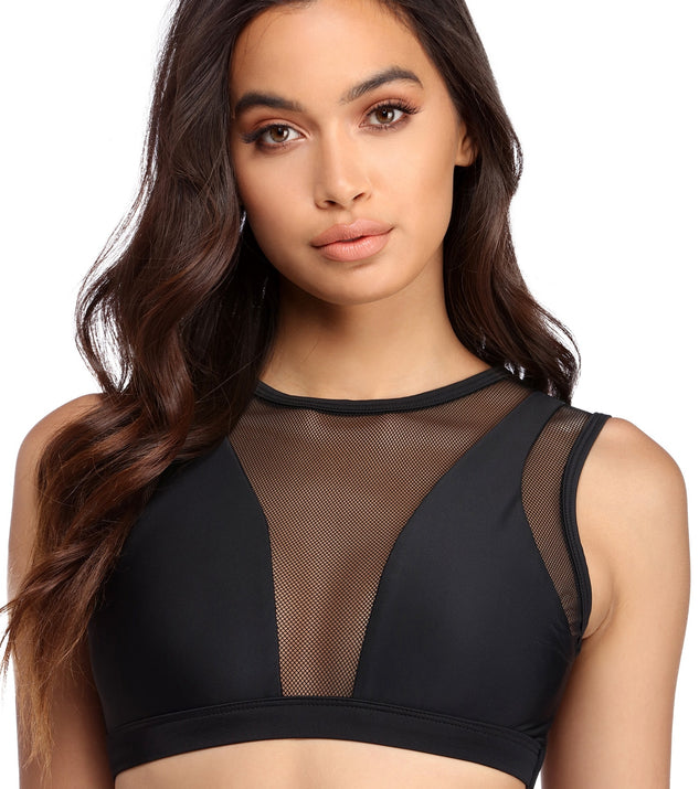 Fishnet Bikini Top