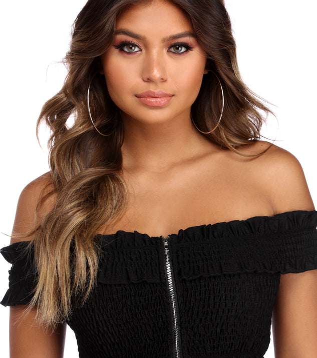 Smock To The Top Swim Top