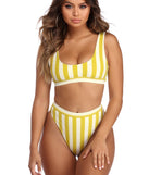 Lemon Drop Minimalist Bikini Top