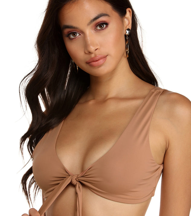 Tie Front Tease Swim Top