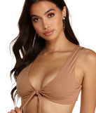 Tie Front Tease Swim Top