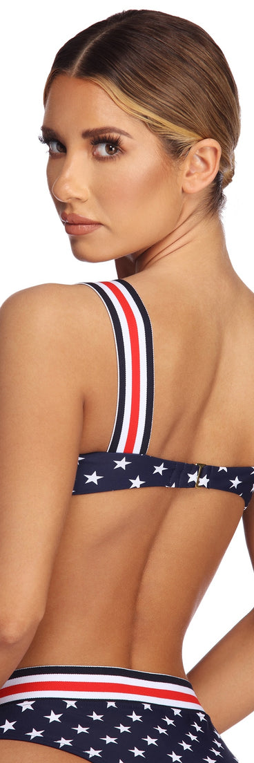 Americana Star Swim Top
