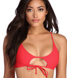 Tie To Me Cut Out Swim Top