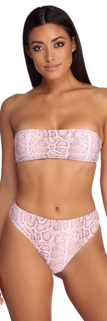 Snake It Off Bandeau Swim Top for 2022 festival outfits, festival dress, outfits for raves, concert outfits, and/or club outfits