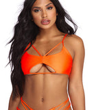 Lusting Looks Caged Swim Top