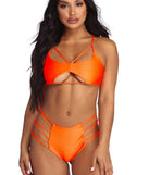 Lusting Looks Caged Swim Top