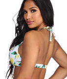 Pucker Up Lemon Bikini Top