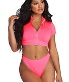 Brighter Days Striped Swim Top